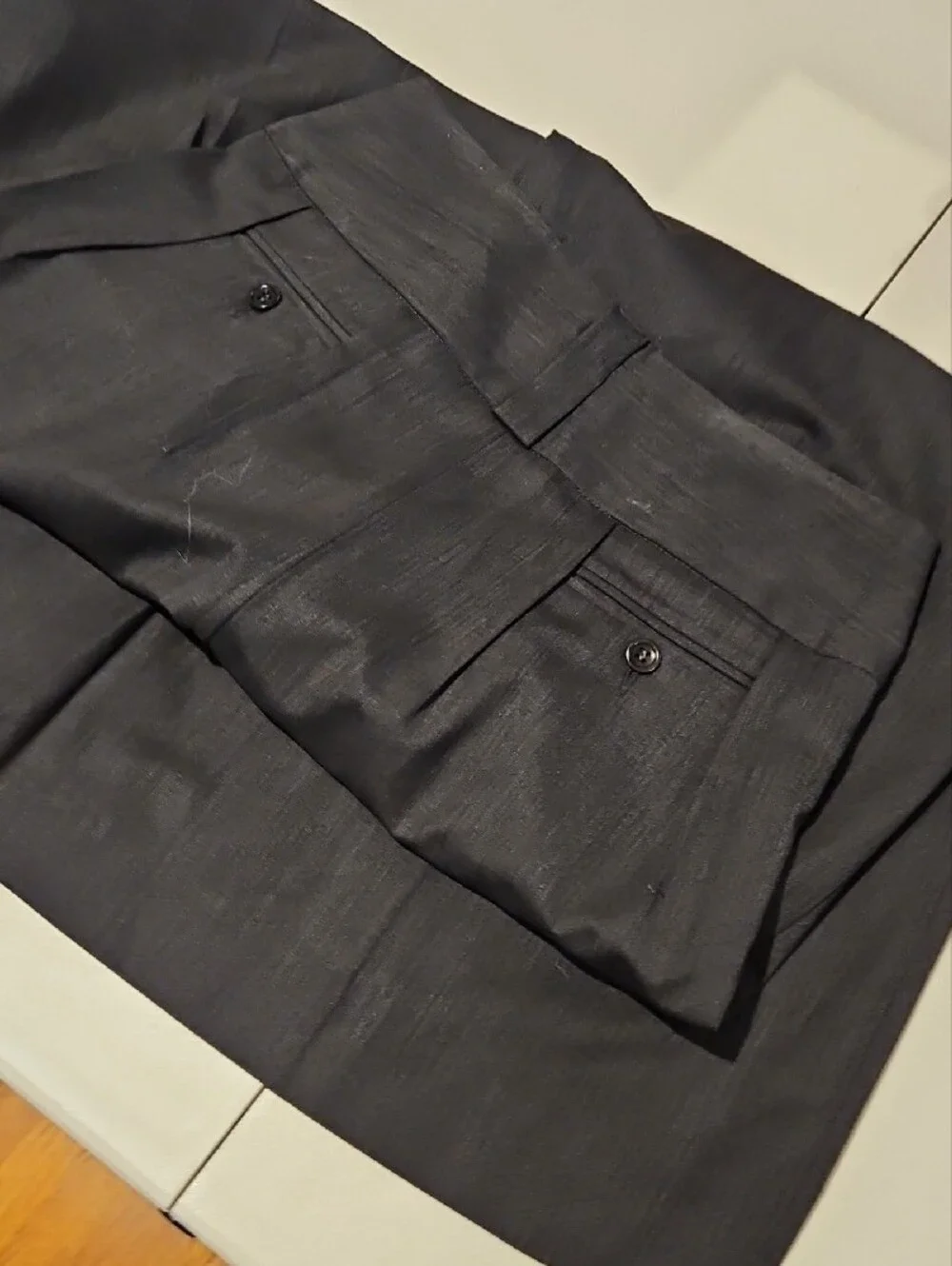 Wool Blend All Business Menswear Style Wide Leg Pant 0117 - Picture 12 of 12